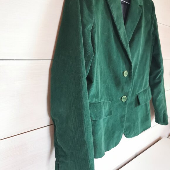 Weekend Max Mara Hunter Green Corduroy Blazer - Picture 11 of 11